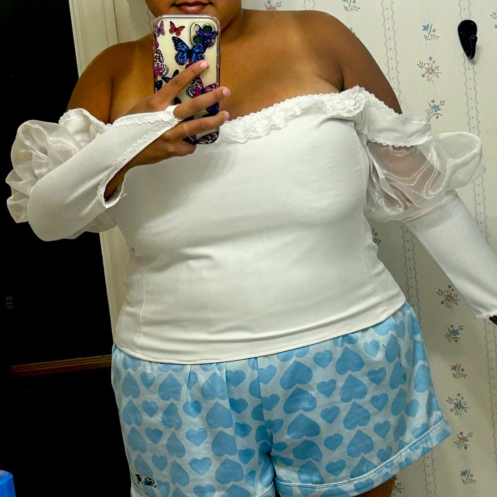 Plus sized white bride/princess/ballerina Halloween costume